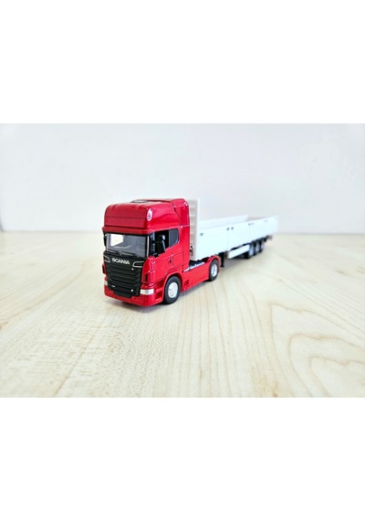 1/64 Ölçek Scanıa R730 Sal Dorseli Tır Maketi 25 Cm Boy