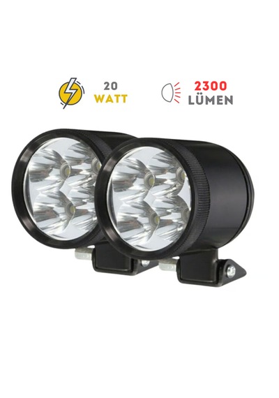 Knmaster Cheetah S 20w Çakarlı Motosiklet Led Sis Farı