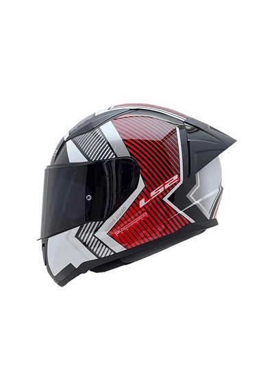 Ls2 Rapid 2 Extra Race Full Face Motosiklet Kaskı Yarış Spoiler + Şeffaf + Gökkuşağı Vizörlü