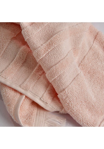 Senza Saçaklı Pamuk Banyo Havlusu Pembe 90x150 Cm Çok Renkli