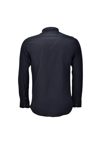 Erkek Silim Fit Spor Gofre Uzun Kol Gömlek Bgl-st03898 001