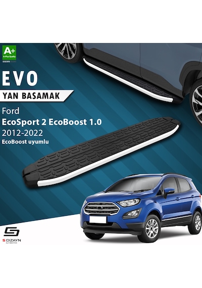 S-dizayn Ford Ecosport 2 Ecoboost 1.0 Evo Aluminyum Yan Basamak 173 Cm 2018 Üzeri