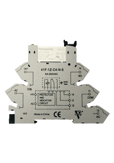 Panasonic 41f-1z-c4-n-5 Soket + Apf30224, 24vdc 6a Spdt 1 Form C Röle Takım
