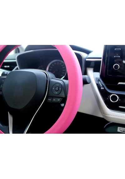 Silikon Direksiyon Kılıfı Pembe Pembe
