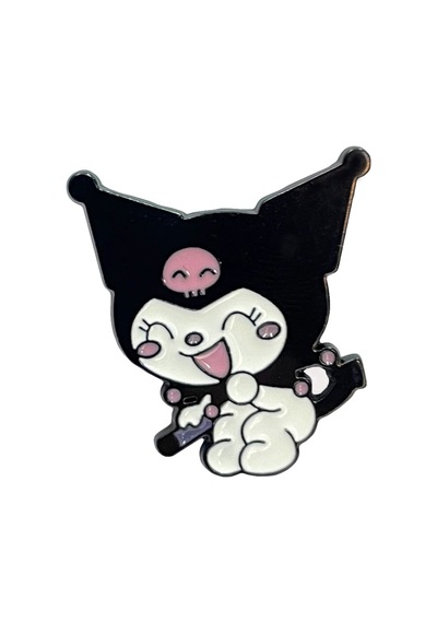 Sanrio Kuromi Metal Broş 2 Siyah