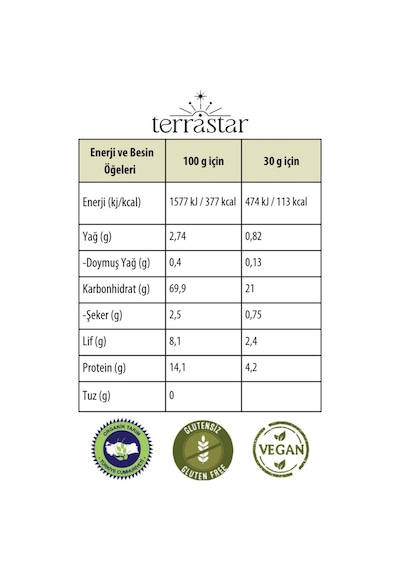 Terrastar Organik Karabuğday Patlağı 12'li