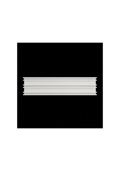 Alüminyum Üç Kanallı Metal Perde Kornişi - Ultra Dayanıklı Üçlü Korniş Beyaz150cm - 856870529 Beyaz150cm