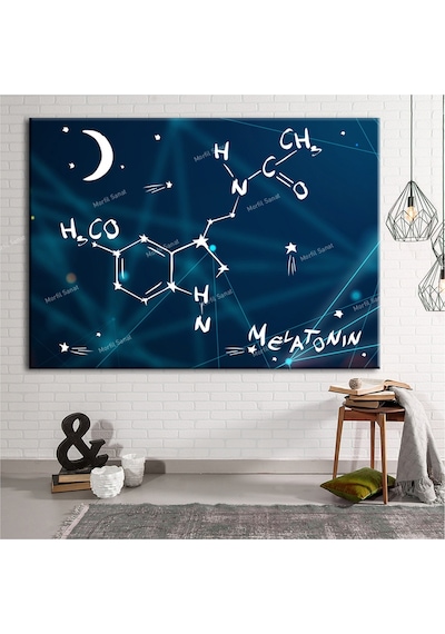 Grabovoi Meletonin Aşk Mutluluk Formülü Yaşam Çiçeği Kanvas Tablo 100 x 70