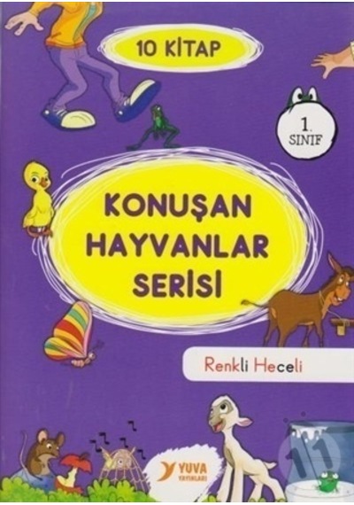 Yuva Yayınları 1.Sınıf Konuşan Hayvanlar Serisi 10 Kitap Renkl