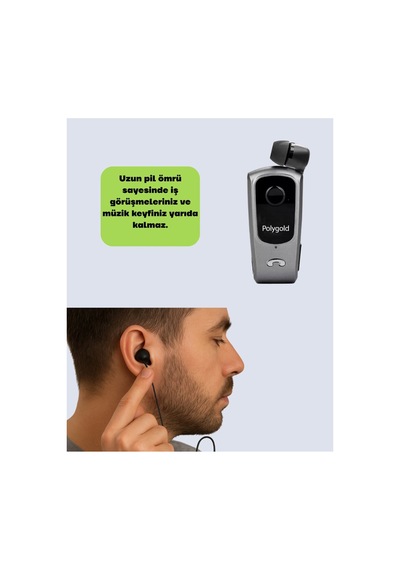 10 Saat Konuşma Süreli Klipsli Bluetooth Kulaklık - Karbul4055-8850 Renkli