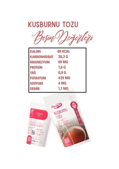 250 Gr Kuşburnu Çekirdeği Tozu Yerli Doğal Kuşburnunun Tamamı Öğültülmüştür.