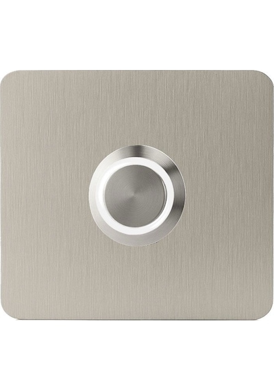 Lockway Z402b Paslanmaz 304 Kare Zil Butonu 60x60mm Beyaz Led
