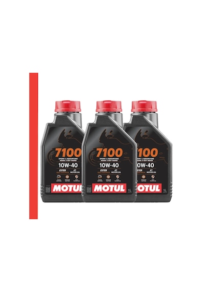 Motul 7100 10W-40 Tam Sentetik 4T Motor Yağı 3 x 1 L