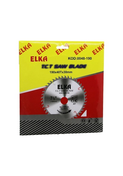 Elka 0048-190 190 X 40t X 30mm Ağaç Sunta Kesici Disk 5580
