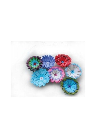 Renk Geçişli Çizgili Quilling Kağıdı Mavi - Beyaz