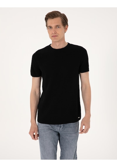 Pierre Cardin Erkek Siyah Kazak /triko 50305973-vr046 Siyah