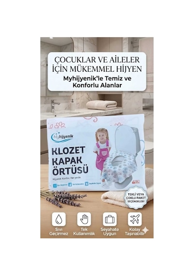 Tek Kullanımlık Klozet Kapak Örtüsü 20 Adet 2 10