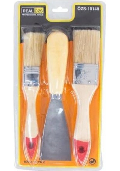 Özşahin Özs-8148 Boya Fırçası No:1-no:1.5+50 Mm Spatula Seti