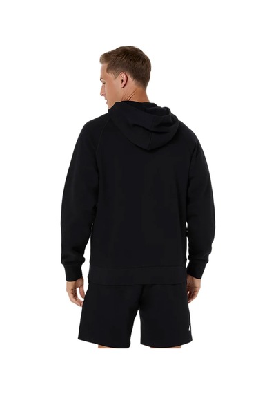 Asics Logo Fleece Full-zip Erkek Siyah Koşu Ceket 2031f325-001