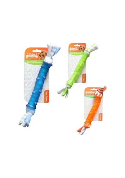 Pawise 31 CM Köpek Peluş İpli Kütük Oyuncak Çok Renkli