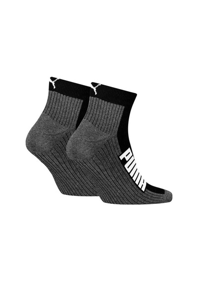 PUMA Bwt Cushioned Q 2'li Unisex Siyah Günlük Stil Çorap 93858301