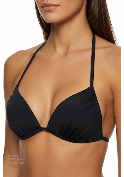 Penti Siyah Mini Üçgen Bikini Üstü