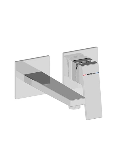 Minimax Square Ankastre Lavabo Bataryası Kısa Krom A43592 Çok Renkli