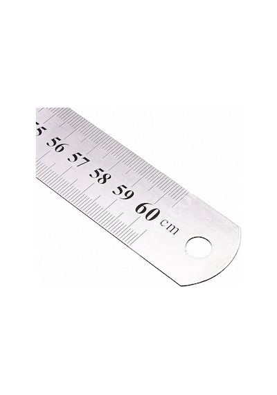 Çelik Cetvel 60cm Gri