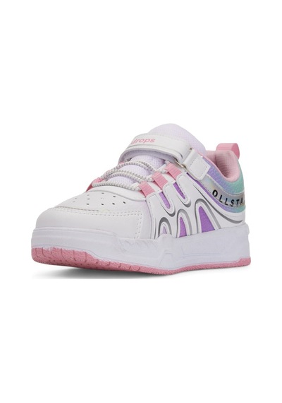 Günlük Unisex Çocuk Sneaker Rugan Lastik Bağcıklı Cırtlı Oval Burunlu Spor Ayakkabı 020 Beyaz - Pembe Günlük Unisex Çocuk Sneaker Rugan Lastik Bağcıklı Cırtlı Oval Burunlu Spor Ayakkabı 020 Beyaz - Pembe