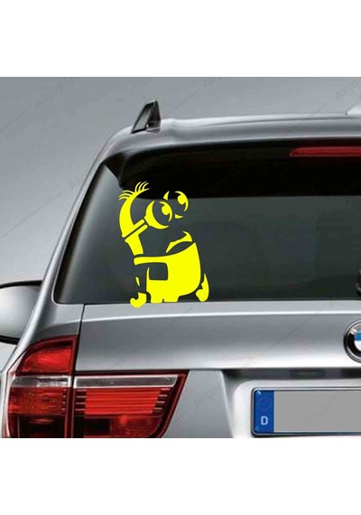 Minion Sticker Oto Sticker Minion Arma Sticker Araba Sticker