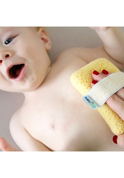 Lastikli Bebek Yıkama Süngeri 752 Açık