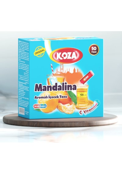 Koza Tek İçimlik Mandalina Aromalı Toz İçecek 50'li Diğer