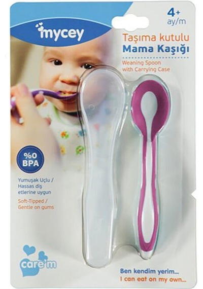 Mycey Taşıma Kutulu Mama Kaşığı