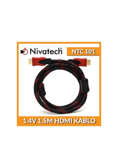 Nivatech NTC-101 1.5 M 1.4V Örgülü 1080 Full HD Hdmı Kablo