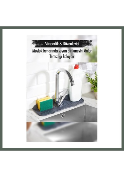 Bezos Silikon Lavabo Matı 13 36 Cm Bzstk Çok Renkli