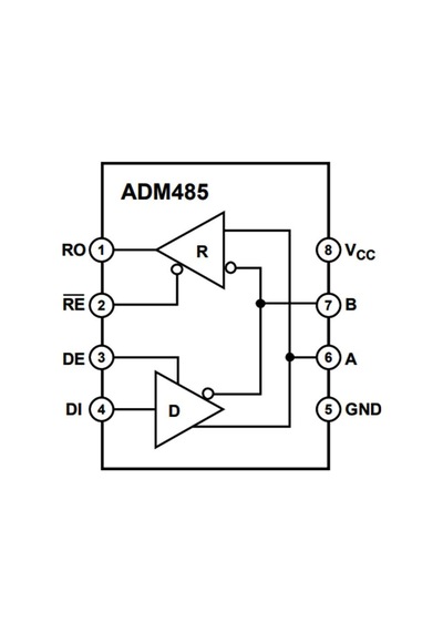 Adm485Arz Soıc-8 Smd Rs Seri Protokol Entegresi