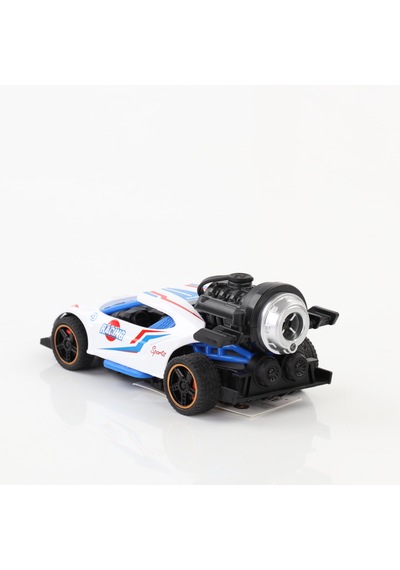 Metal Duman Çıkartan Sesli Işıklı Çek Bırak Buggy Araba Beyaz