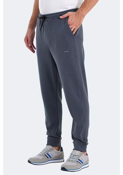 Slazenger Onıonıx I Erkek Cepli Koyu Gri Kamuflaj Eşofman Altı Koyu Gri Kamuflaj