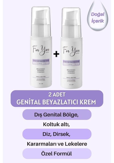 Günlük Yıkama Genital Bölge Temizleyici Köpük & Genital Beyazlatıcı Krem 50 Ml