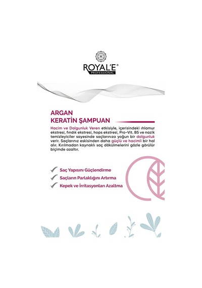 Şampuan Argan Keratin 500 Ml Normal
