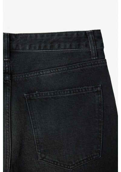 Grımelange Grimelange Lexy Kadın Standart Bel Baggy Balon Jean Siyah Pantolon