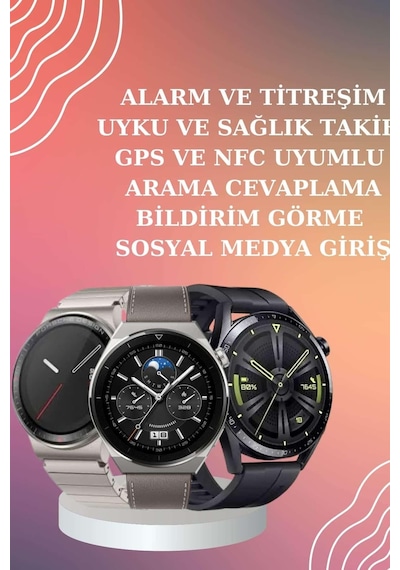 Anc Özellikli Bluetooth Kulaklık Ve Amoled Ekran Akıllı Saat Uyku Ve Sağlık Takibi Nabız Ölçer Siyah