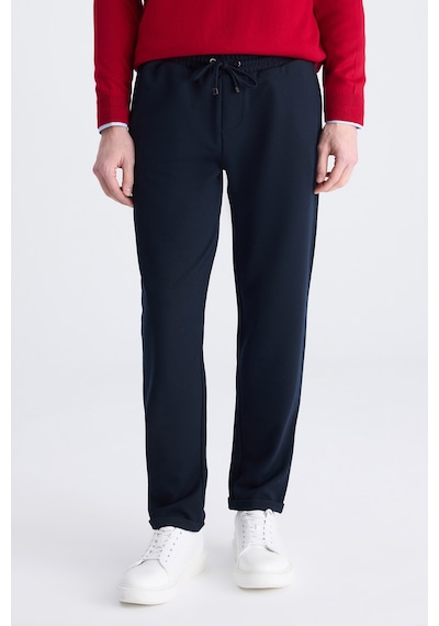 D's Damat Ds Damat Regular Fit Lacivert Balıksırtı Pamuklu Jogger Pantolon 4hc0300130022 101