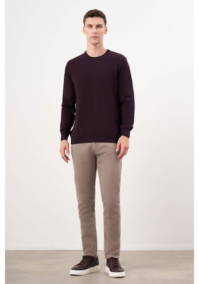 Morven Erkek Mor Basic Bisiklet Yaka Dynamic Fit Rahat Kesim Triko 26kc017006309 Mor Mor