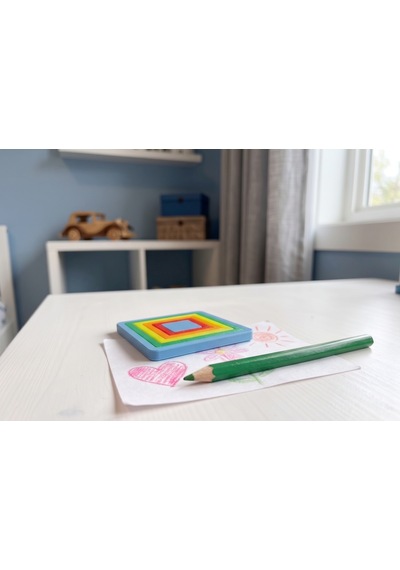 Montessori Eğitici Oyuncak Puzzle / Biyoplastik , İç İçe Geçmeli 0-3 Yaş - Eşleştirme Etkileşimi