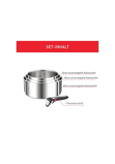 Tefal Ingenio Tercihi 4 Parçalı Güveç Seti, 16/18/20 Cm, Çıkarılabilir Saplı Tencere Seti, İndüksiyonla İstiflenebilir Tencere Seti, Yerden Tasarruf Sağlar, Kullanımı Ve Temizliği Kolaydır, Paslanmaz Çelik, L898s3 Siyah Tefal Ingenio Tercihi 4 Parçalı Güveç Seti, 16/18/20 Cm, Çıkarılabilir Saplı Tencere Seti, İndüksiyonla İstiflenebilir Tencere Seti, Yerden Tasarruf Sağlar, Kullanımı Ve Temizliği Kolaydır, Paslanmaz Çelik, L898s3 Siyah