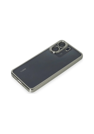 Xiaomi Redmi 13c Kılıf Razer Lensli Silikon - Gümüş