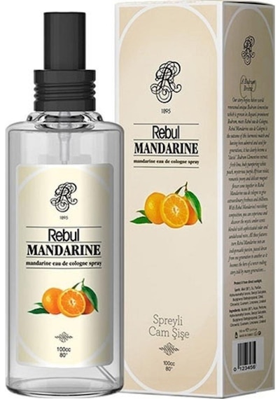 Rebul 80 Derece Mandarine Kolonyası Sprey Cam Şişe 100 ML
