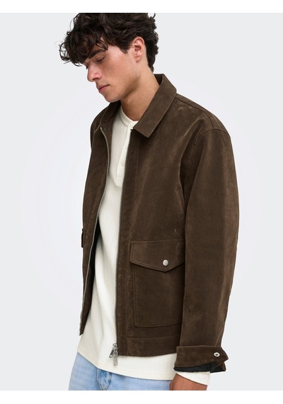 Only & Sons Onssınclaır Faux Suede Jacket Otw Erkek Brown Ceket - 22038798