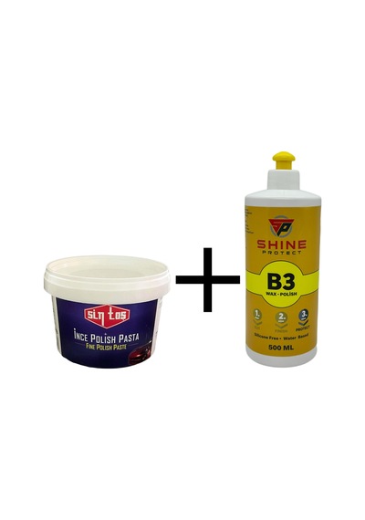 Sintaş 450gr İnce Pasta Shine Protect 500gr B3 Cila Set